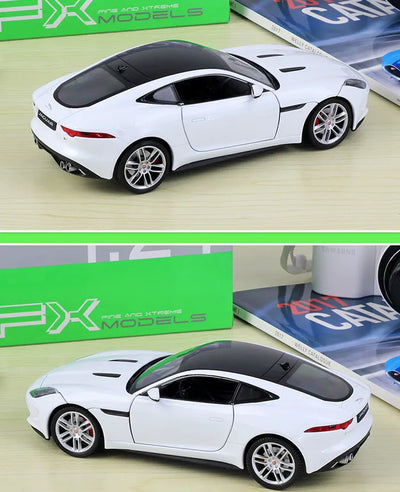 Luxury Jaguar F-Type Coupe Alloy Car Model – Detailed Die-Cast Simulation for Adults