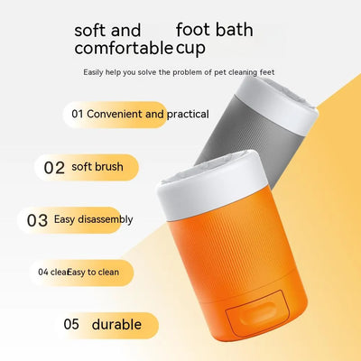 Pet Foot & Paw Cleaning Cup – Easy Semi-Automatic Washing Solution