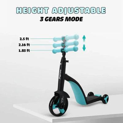 3-in-1 Kids Fun Steps Scooter