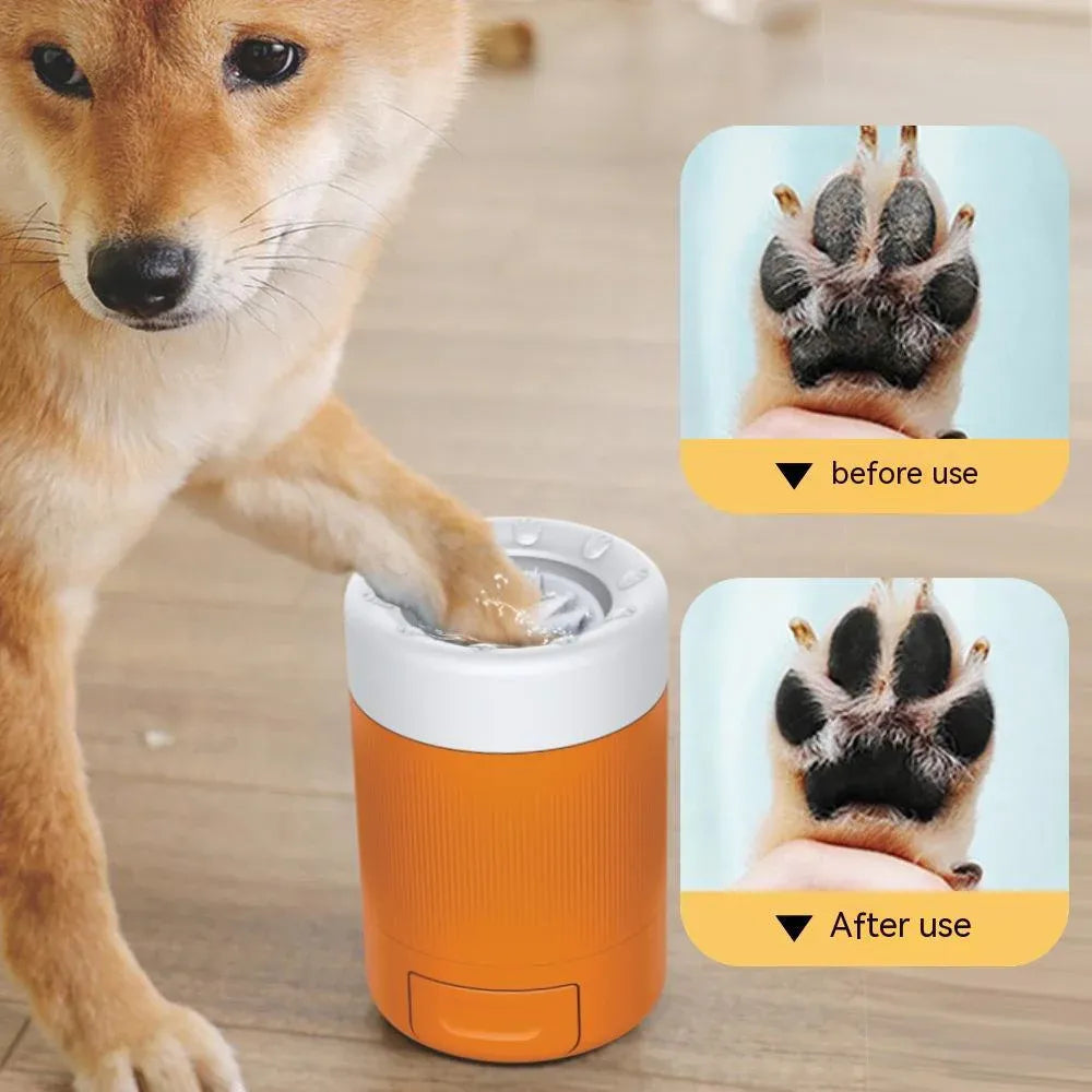 Pet Foot & Paw Cleaning Cup – Easy Semi-Automatic Washing Solution