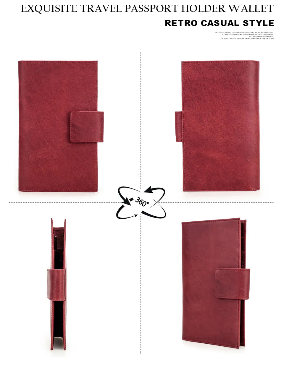 👜 Genuine Leather Passport Pouch