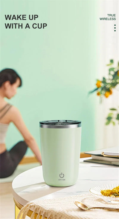 Automatic Self-Stirring Mug – Stainless Steel Magnetic Mixer-350ml