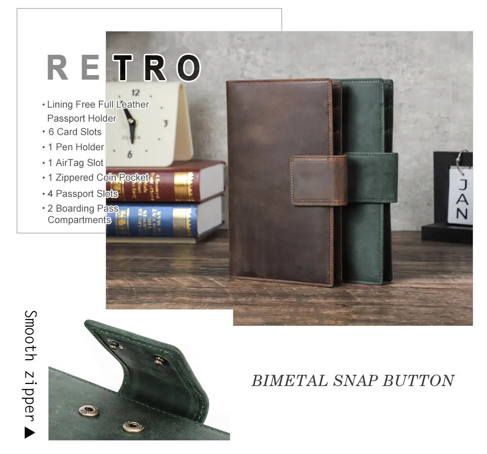 👜 Genuine Leather Passport Pouch