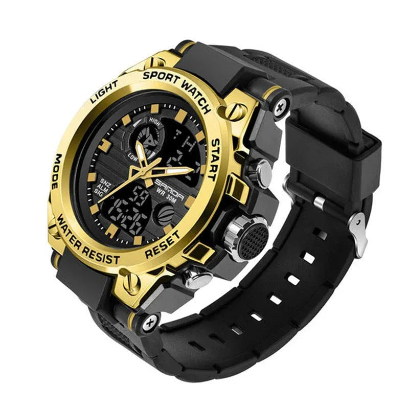 Sports Dual Display Watch – Outdoor, Multi-Kinetic Energy Powered