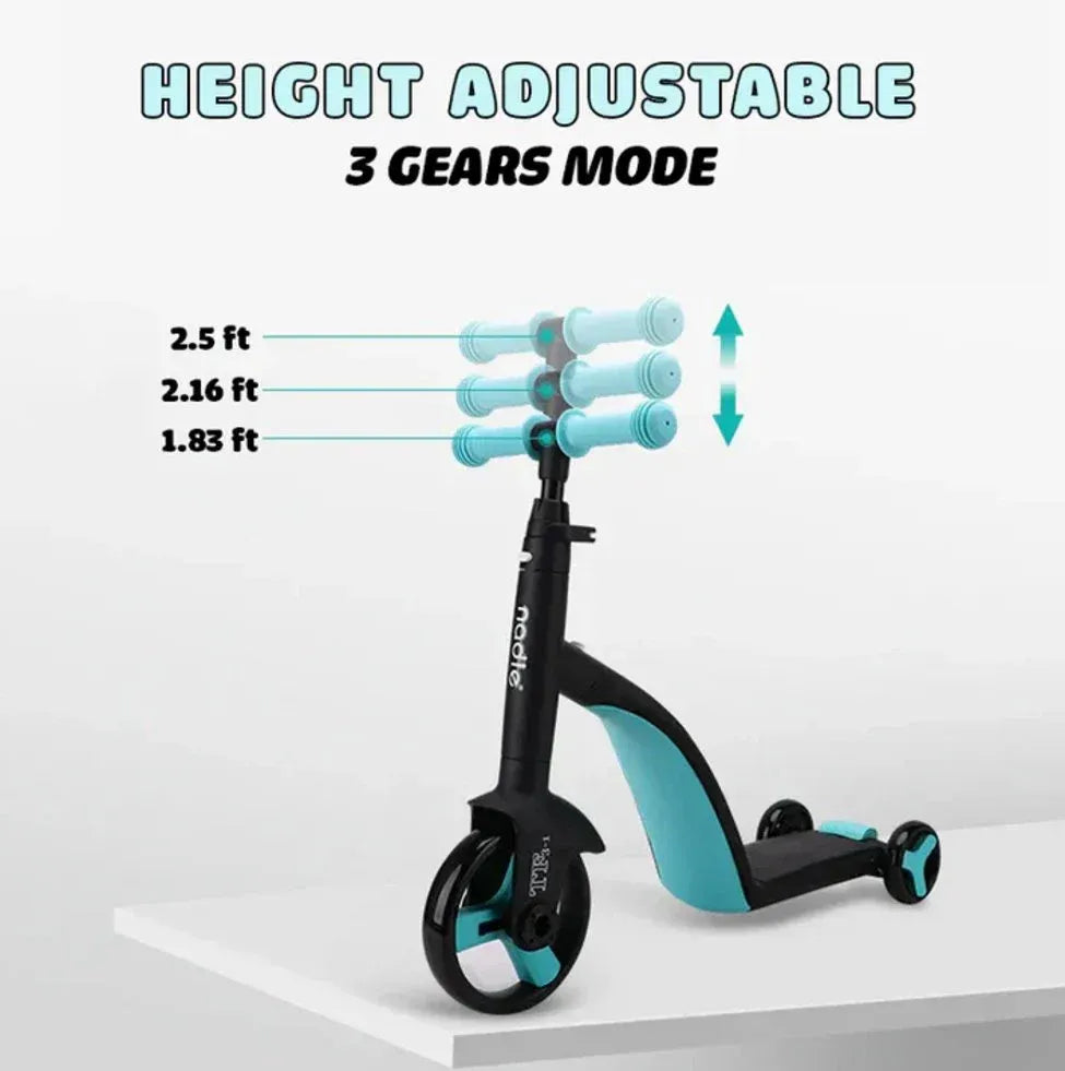 3-in-1 Kids Fun Steps Scooter