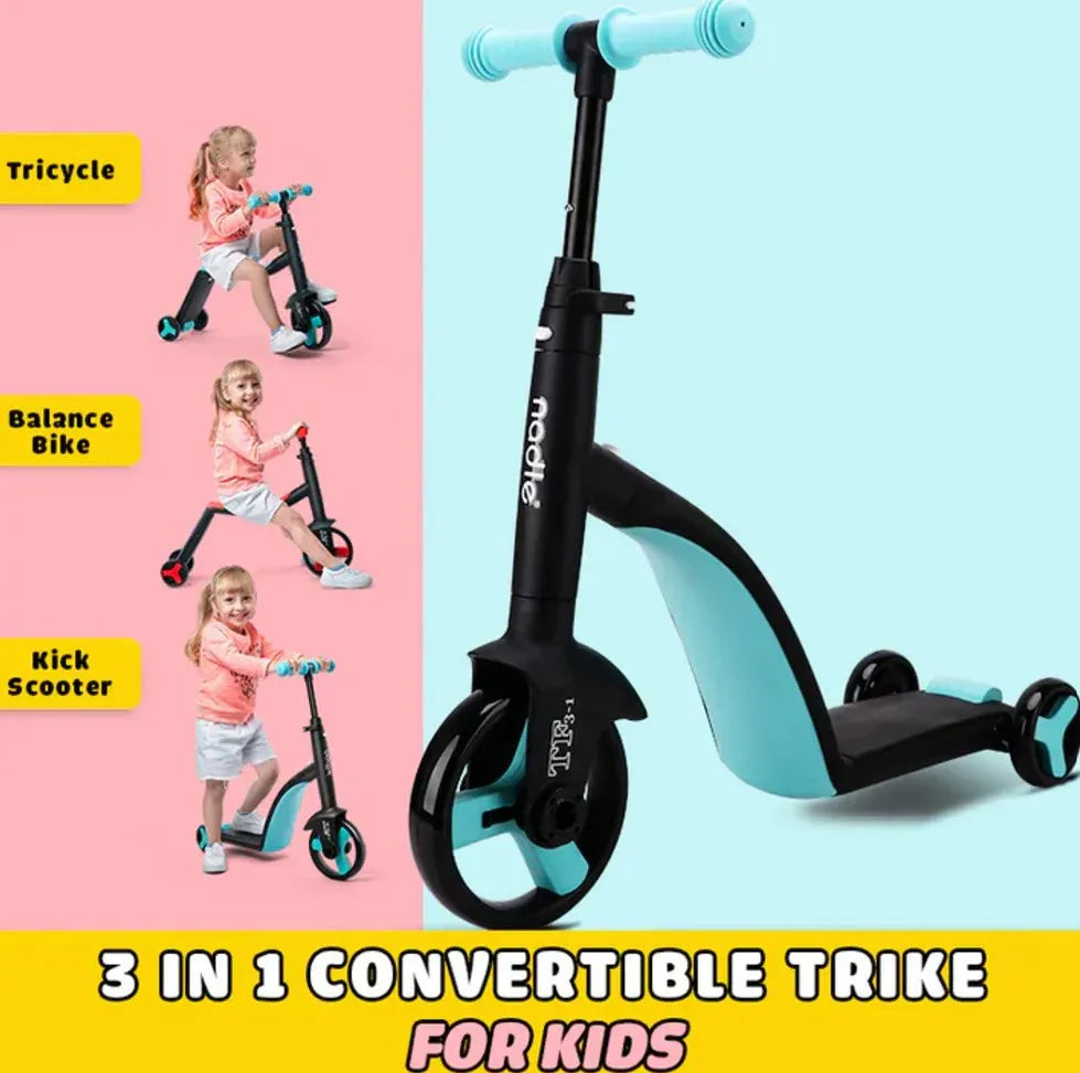 3-in-1 Kids Fun Steps Scooter