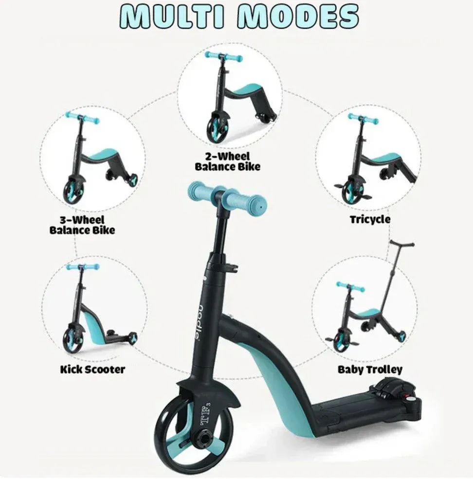 3-in-1 Kids Fun Steps Scooter
