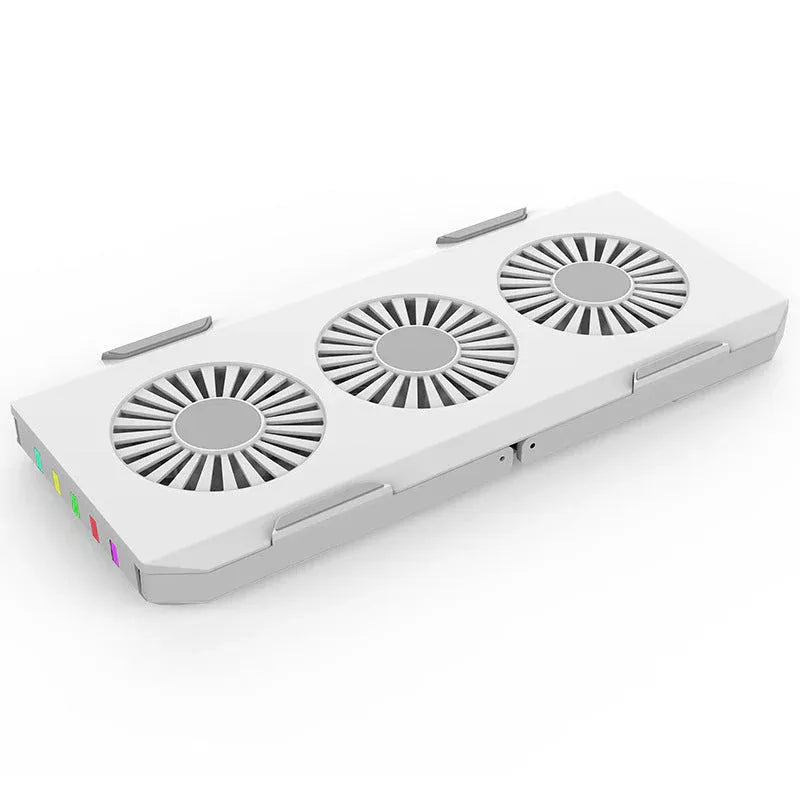 Portable Laptop Cooling Pad with 3 USB Fans, Plug & Play Gaming Cooler for 17-Inch PC