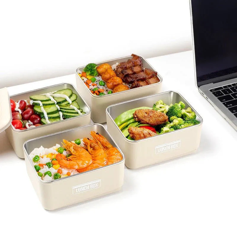3-Layer Lunch Box Set with Insulated Carry Bag – Leakproof & Stackable