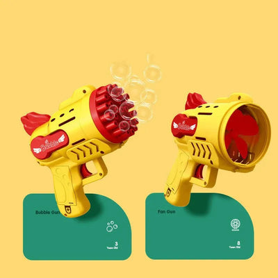 Magic Luminous Bubble Shooter – Spinning Electric Toy for Kids’ Outdoor Fun